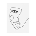 Trademark Fine Art Design Fabrikken 'Face Line 2 Fabrikken' Canvas Art, 24x32 IC01462-C2432GG